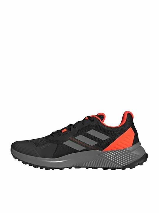 Adidas Terrex Soulstride Ανδρικά Αθλητικά Παπούτσια Trail Running Core Black / Grey Four / Solar Red