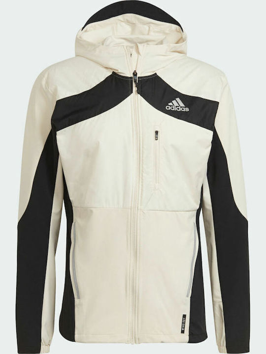 Ocean Marathon Primeblue Αθλητικό Μπουφάν Wonder White / Black