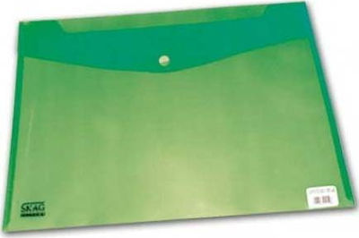 Skag Folder Transparent with Button for Paper A5 (Μiscellaneous colours)