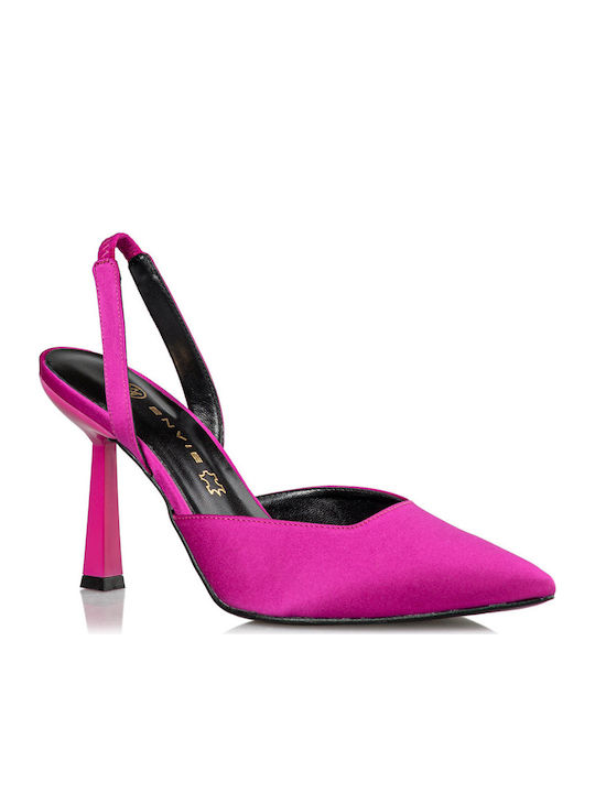 Envie Shoes Pointed Toe Stiletto Fuchsia High Heels