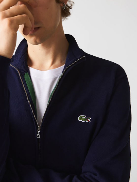 Men's Knitted Cardigan Navy Blue