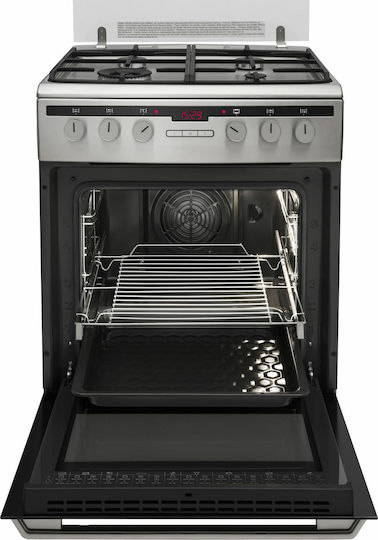 Amica 618GE3.39HZpTaDpNAQ(Xx) Готварска печка 65лт Ш60см. Inox