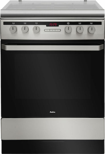 Amica 618GE3.39HZpTaDpNAQ(Xx) Готварска печка 65лт Ш60см. Inox