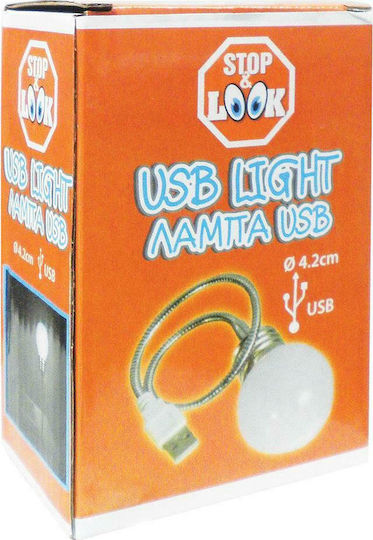 Diakakis Flexible USB LED Light White in Weiß Farbe 000658147
