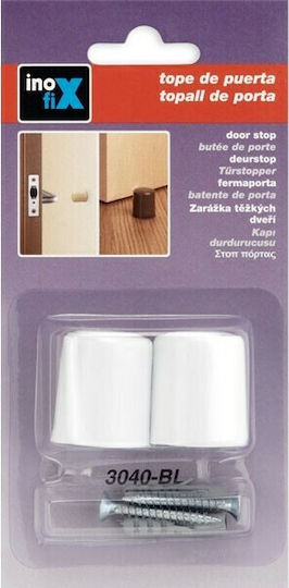 Opritor Ușă Plastic Alb 2buc