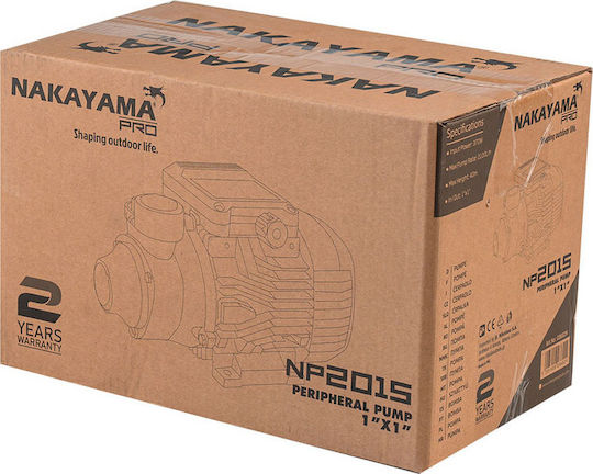 Nakayama Pro NP2015 Electric Surface Water Pump 0.5hp Single-Phase