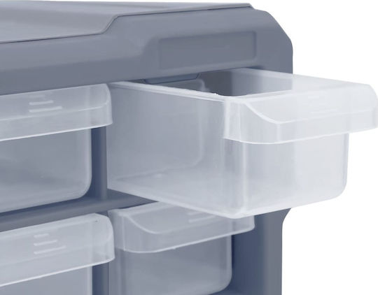 vidaXL Συρταριέρα Εργαλείων Plastic 39 Slot W38xD16xH47cm