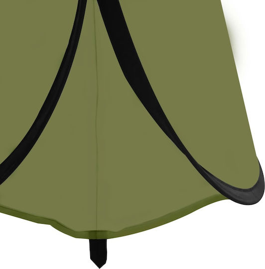 vidaXL Camping Tent Pop Up Khaki For 1 Person 120x120x200cm