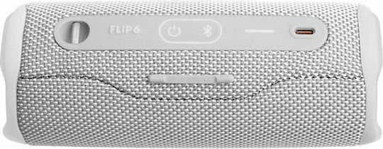 JBL Flip 6 Waterproof Bluetooth Speaker 30W with Battery Life up to 12 hours White
