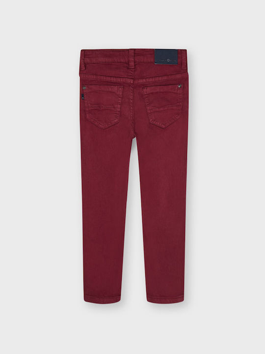 Mayoral Boys Fabric Trouser Burgundy