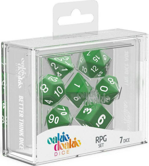 Dice Dice Solid Green 7τμχ
