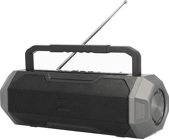 Lamtech Portable Fm Radio Bluetooth Speaker 12W with Radio and Battery Life up to 4 hours Black