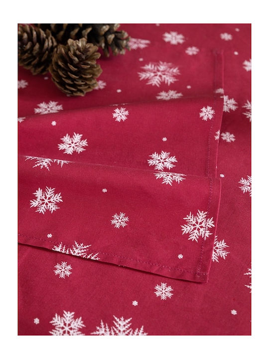 Nima Ornament de Crăciun Față de masă Cărpă Material textil Roșu M150xL48cm 1buc