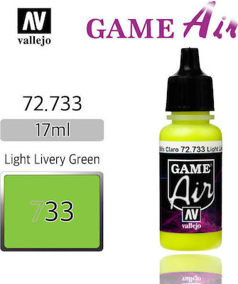 Acrylicos Vallejo Game Air Χρώμα Μοντελισμού Light Livery Green 17ml