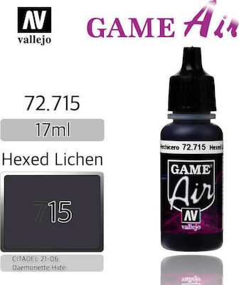 Acrylicos Vallejo Game Air Model Making Paint Hexed Lichen 17ml