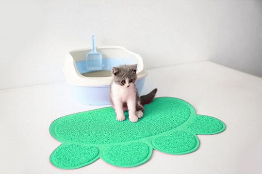 Flamingo Paw Green Mat Cat Toilet 1pcs 40x30cm Green