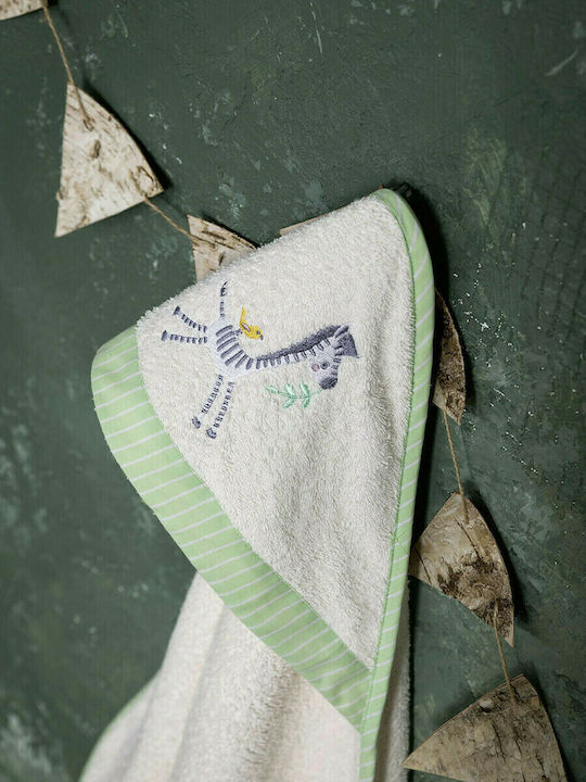 Nima Baby-Badetuch mit Kapuze 75x75cm