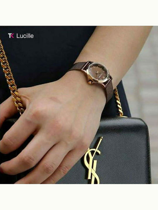 Trendy Kiss Lucille Ρολόι Μπαταρίας με Μεταλλικό Μπρασελέ