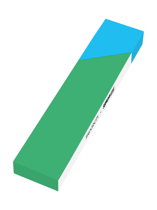 Swatch Hara Green Γυναικείο Ρολόι 34mm Μπαταρίας με Πράσινο Καουτσούκ Λουράκι