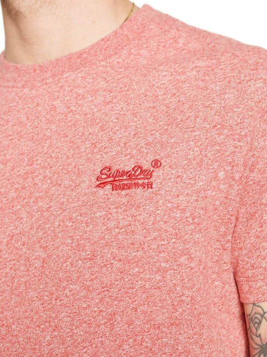Organic Cotton Vintage Logo T-shirt Mid Red Grit