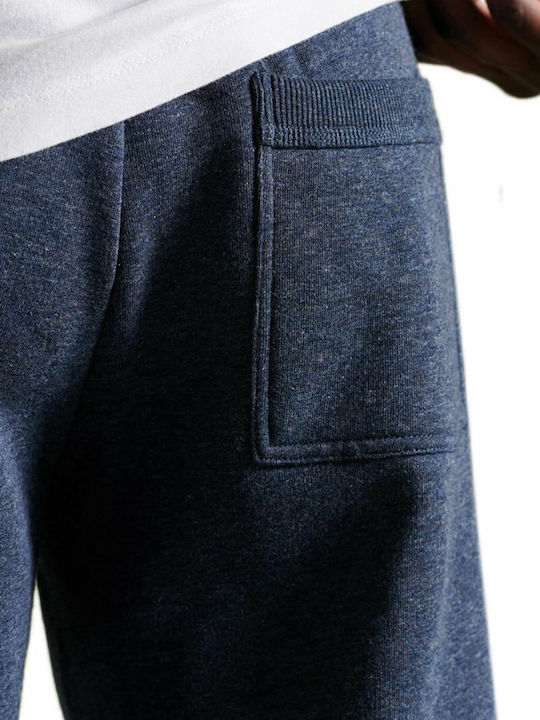 Sweatpants with Elastic Navy Blue
