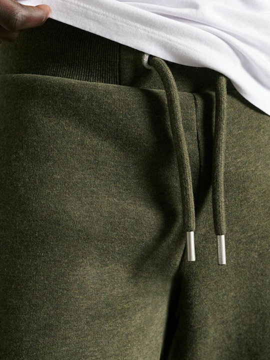Sweatpants with Elastic Olive Marl