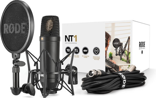 Rode NT1-KIT Πυκνωτικό Μικρόφωνο XLR / USB Shock Mounted για Φωνητικά