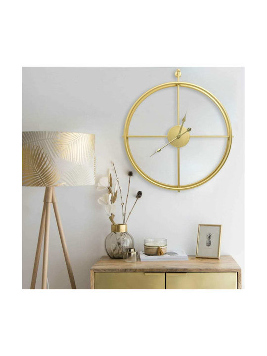 vidaXL Wall Clock Metallic Gold Ø52cm