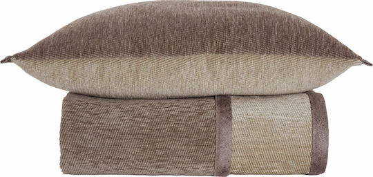 Nef-Nef Homeware Ριχτάρι Τριθέσιου Καναπέ Δύο 'Οψεων New Tanger 180x300εκ. Beige / Ecru