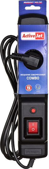 Active Jet Combo 3GN Πολύπριζο Aσφαλείας 3 Θέσεων με Διακόπτη και Καλώδιο 3m