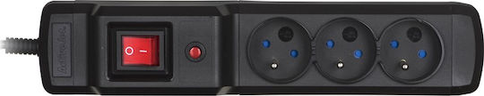 Active Jet COMBO-IEC-3G Πολύπριζο 3 Θέσεων με Διακόπτη και Καλώδιο 1.5m