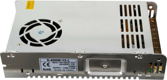 GloboStar Dimmbar LED-Netzteil IP20 Leistung 400W mit Ausgangsspannung 12V