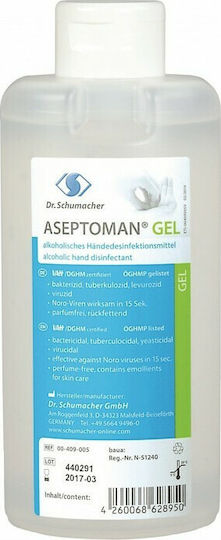 Dr. Schumacher Aseptoman Hand Sanitizer Gel with Pump 500ml Odorless