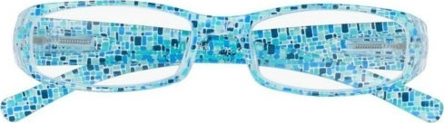 Silac 7300 Women's Reading Glasses +1.25 Mosaic Blue