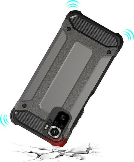 Hurtel Hybrid Armor Back Cover Plastic 2mm Black (Redmi Note 10 / 10s / Poco M5s)