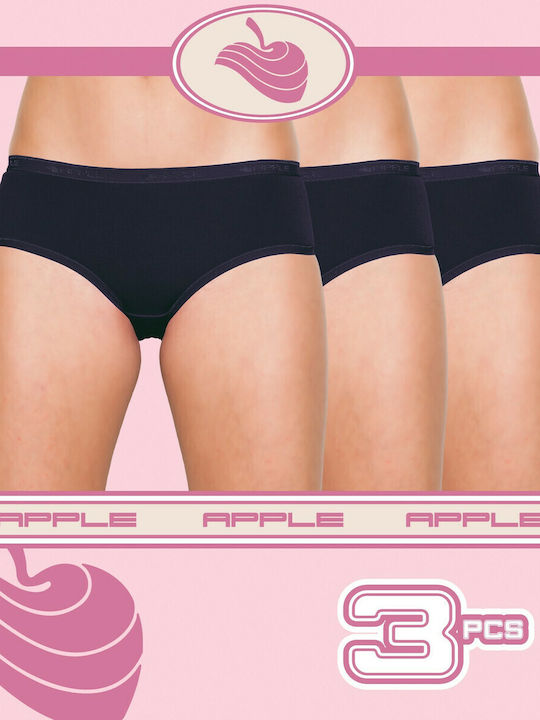 Βαμβακερά Γυναικεία Boxer 3Pack Μαύρα