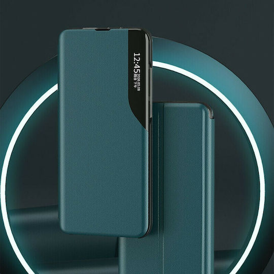 Hurtel Eco Leather View Книга Изкуствена кожа Зелен (Huawei Y5p)