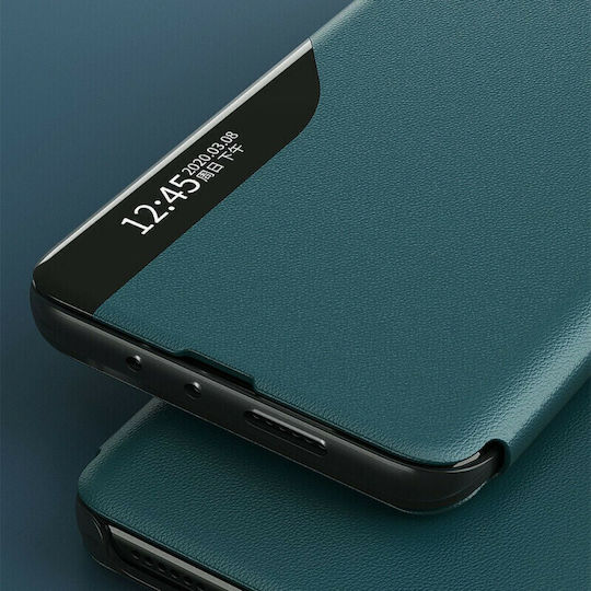 Hurtel Eco Leather View Книга Изкуствена кожа Зелен (Huawei Y5p)