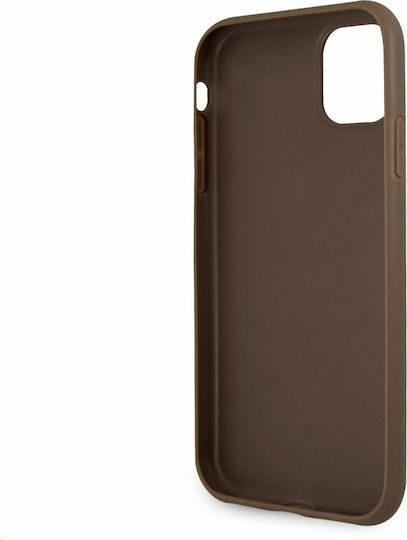 Guess Umschlag Rückseite Kunststoff Braun (iPhone 11)