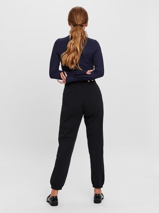 Vero Moda Pantaloni de trening pentru femei cu cauciuc Negru