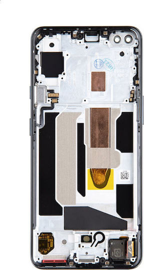 Οθόνη OLED mit Touch-Mechanismus und Rahmen für OnePlus Nord (Schwarz)
