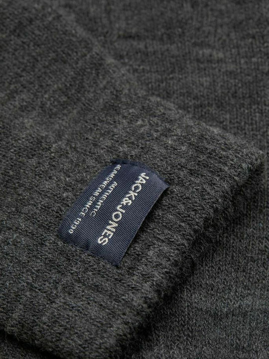 Men's Knitted Touch Gloves Dark Grey Melange