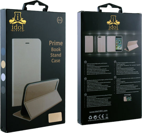Idol 1991 Prime Magnet Book Δερματίνης Χρυσό (Huawei Y5 2018 / Honor 7S)