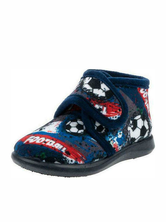 Adam's Shoes Kinderhausschuhe Stiefel Blau