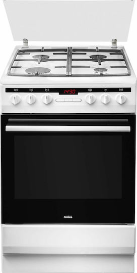 Amica 57GE3.43HZpTaDNAQ(W) Cooker 65lt W50cm. White