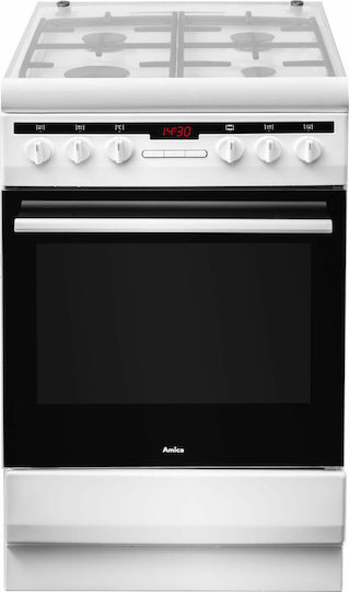 Amica 57GE3.43HZpTaDNAQ(W) Cooker 65lt W50cm. White