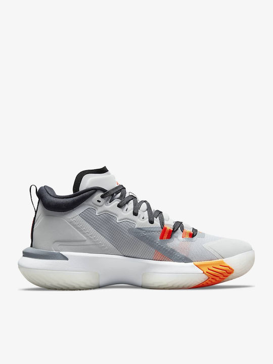 Zion 1 High Basketball Shoes Light Smoke Grey / Smoke Grey / Black / Total Orange