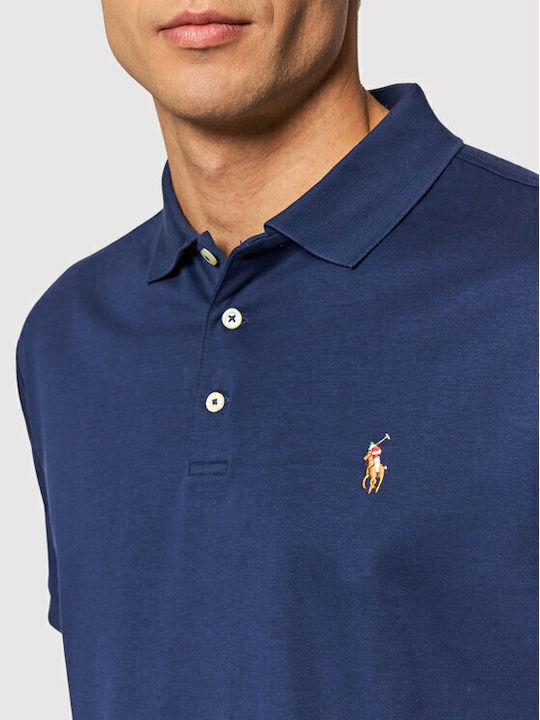 Polo Short Sleeve Navy Blouse