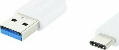 Blow USB 3.0 Cable USB-C male - USB-A male White 0.5m (66-120#)