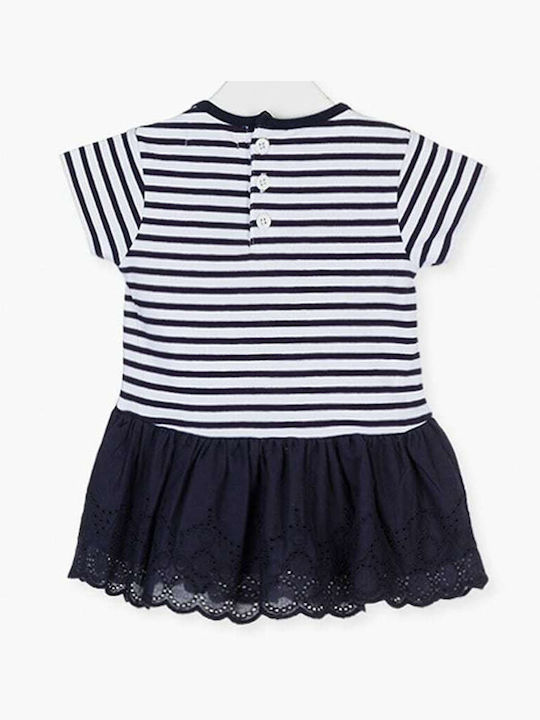 Losan Kids Dress Striped Short Sleeve Blue